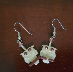 Earrings Owl Origami